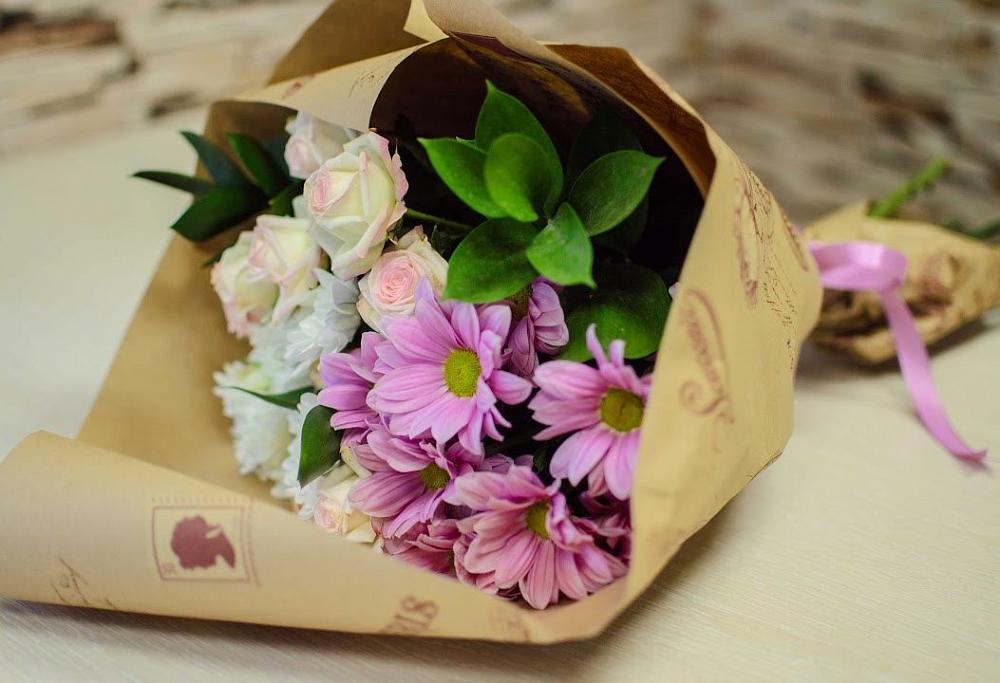 Букет цветов из: Розы и Хризантемы в Жердевке