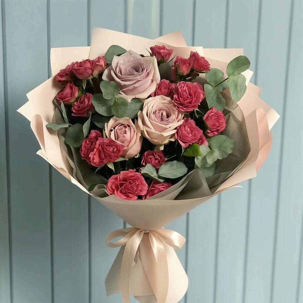 Букет цветов из: Гвоздики и Розы в Жердевке