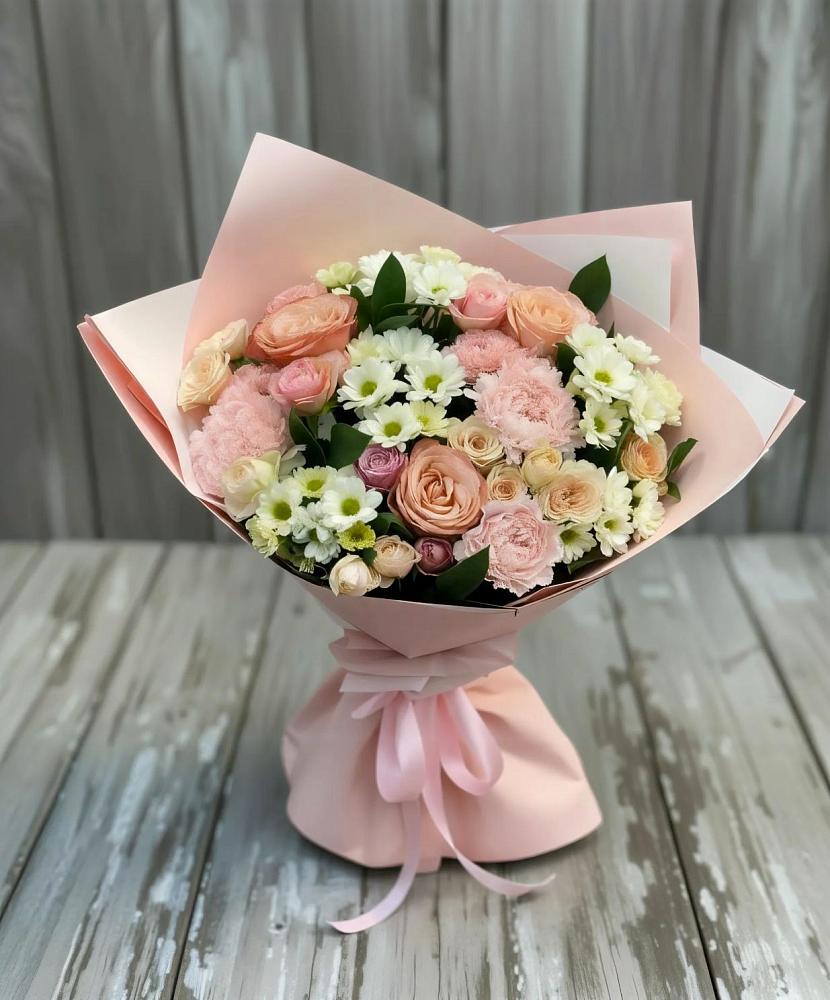 Букет цветов из: Гвоздики, Розы и Хризантемы в Жердевке