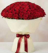 Букет 101 Красная роза Милано в Жердевке