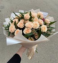 Букет Кремовые розы Латте в Жердевке
