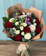 Букет цветов из:  Розы и Альстромерии в Жердевке