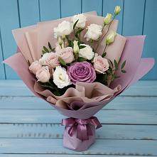 Букет цветов из:  Розы и Лизиантусы #REPLACE_PRED# Жердевке