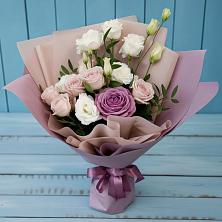 Букет цветов из:  Розы и Лизиантусы в Жердевке