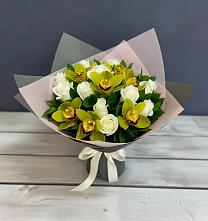 Букет цветов из:  Орхидеи и Розы в Жердевке