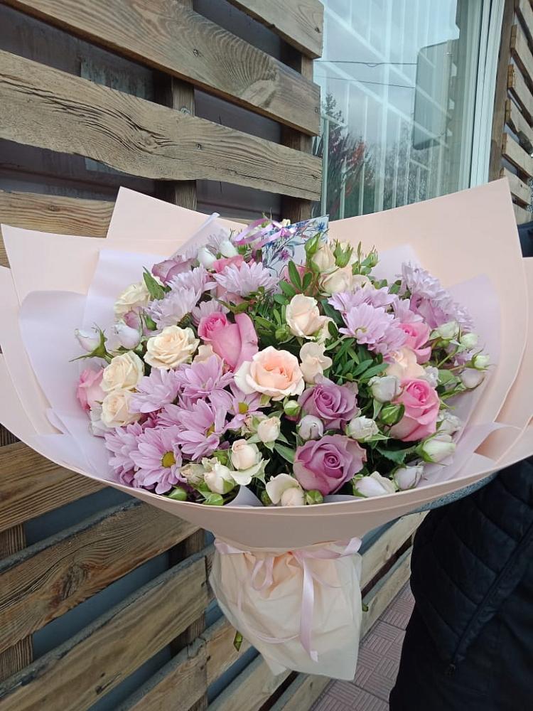 Букет цветов из: Розы и Хризантемы в Жердевке