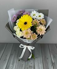Букет цветов из:  Розы, Герберы и Хризантемы в Жердевке