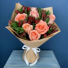 Букет цветов из:  Розы и Альстромерии в Жердевке