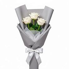 Букет 3 белые розы #REPLACE_PRED# Жердевке