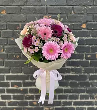Букет цветов из:  Герберы и Хризантемы в Жердевке