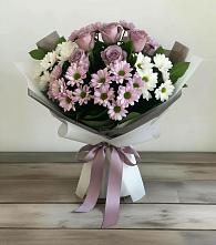 Букет цветов из:  Хризантемы и Розы в Жердевке