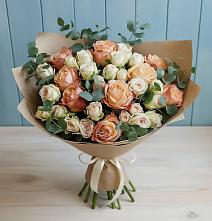 Букет цветов из:  Альстромерии и Розы в Жердевке